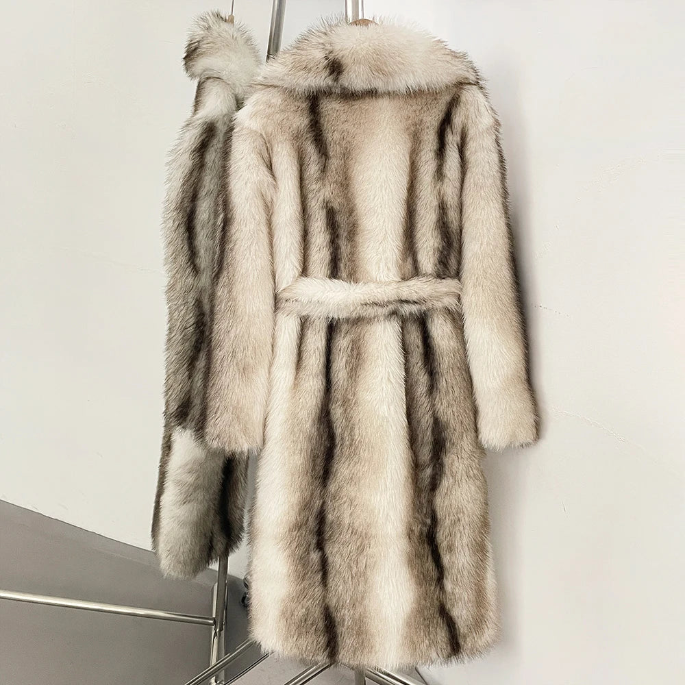 Fur Coat Eco-friendly Artificial Fur Coat Faux Fur Jacket Lapel Covered Button Loose Casual Women Coats Women's Winter Jacket